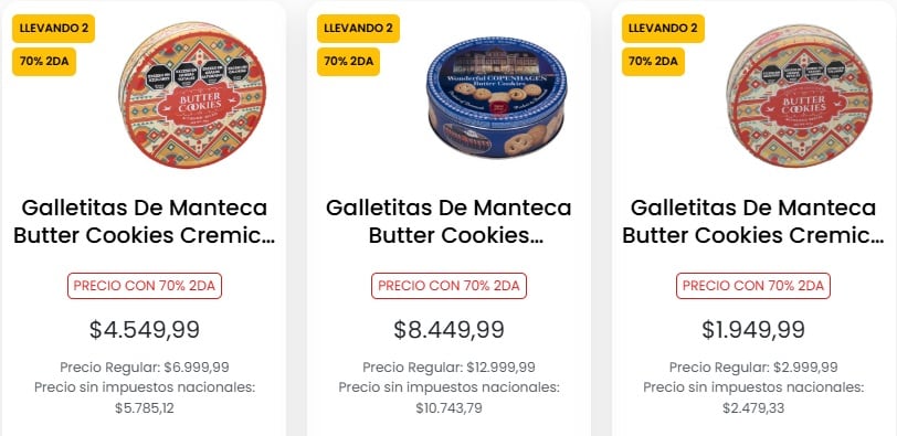 Vuelven las latas de galletas de manteca