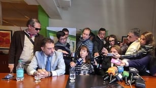 Susana Trimarco en la conferencia de prensa de este miércoles.
