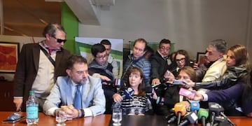 Susana Trimarco en la conferencia de prensa de este miércoles.