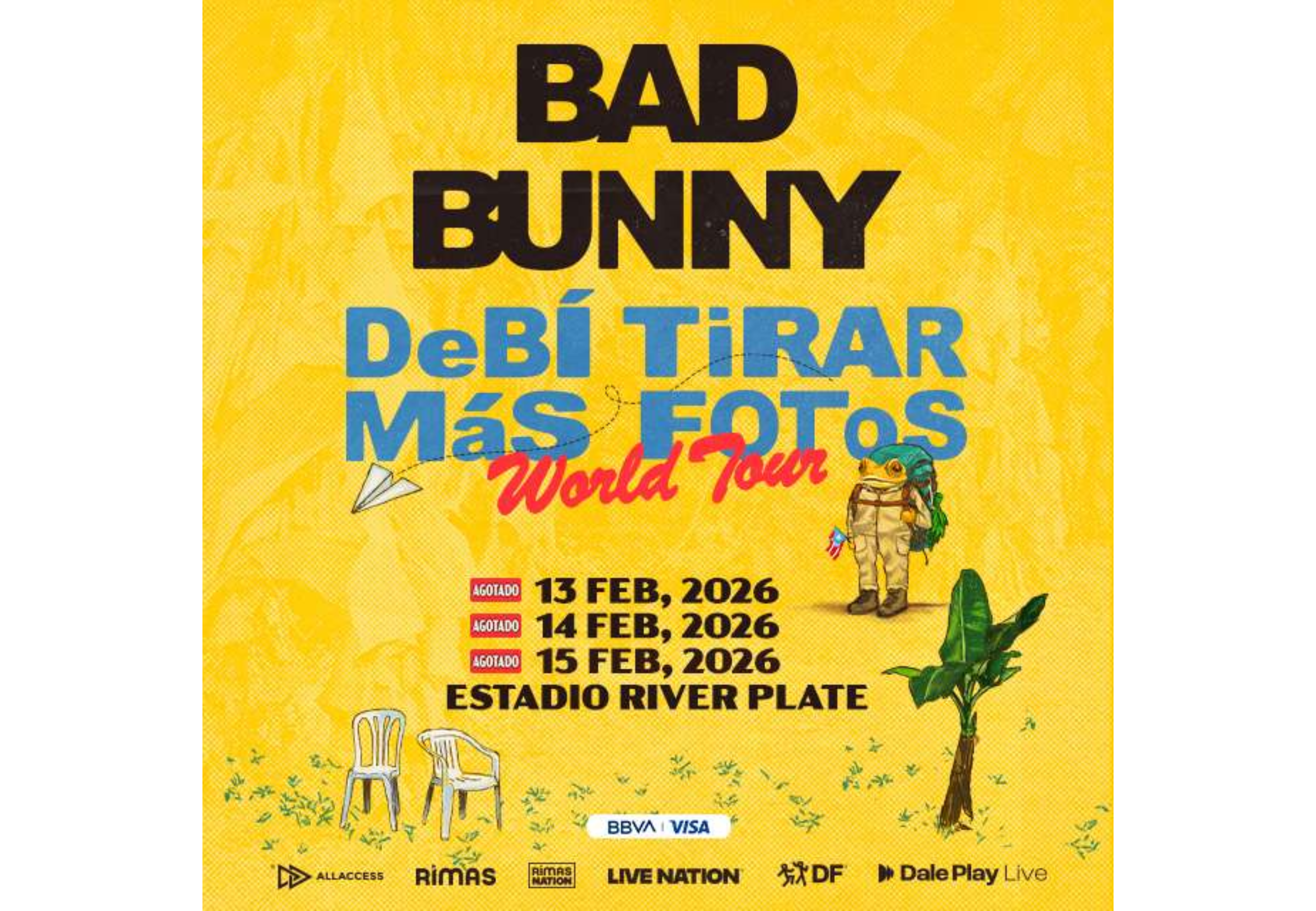 Bad Bunny agotó sus fechas en Buenos Aires.