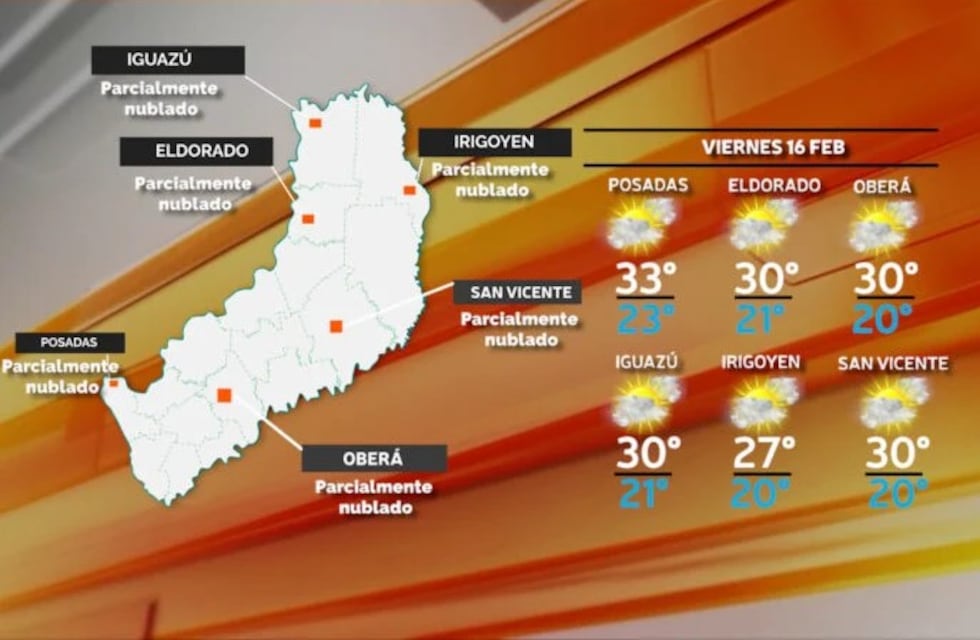 Se espera posibles lluvias y lloviznas para este viernes en Misiones
