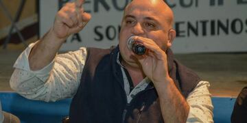 Ricardo Lovaglio es el jefe de la CGT zona Norte que organizó la contramarcha este sábado.