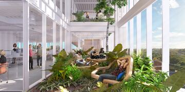 Así es el interior del edificio de Globant en Tandil