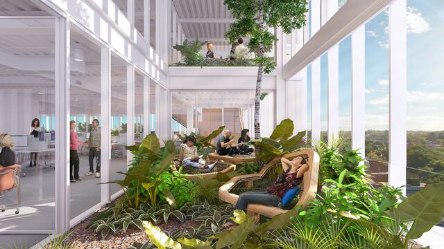 Así es el interior del edificio de Globant en Tandil