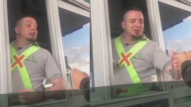 El desopilante encuentro quedó filmado y se hizo viral en las redes sociales.