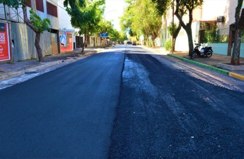 Concluyen trabajos de repavimentación sobre calle 3 de Febrero
