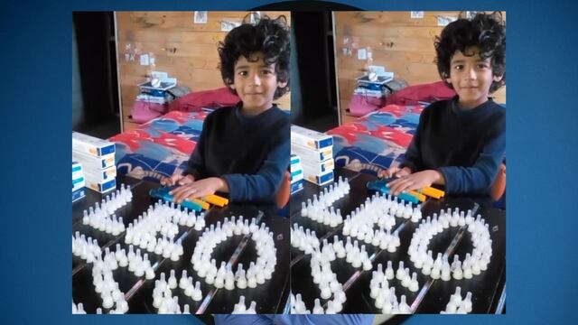 El niño de 7 años se inyecta hormonas como parte del tratamiento y le hizo un especial pedido a Messi.