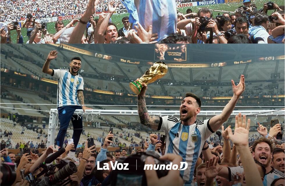 La tercera estrella de la Selección, 36 años después: así se festejó en el ‘86 y así en el 2022