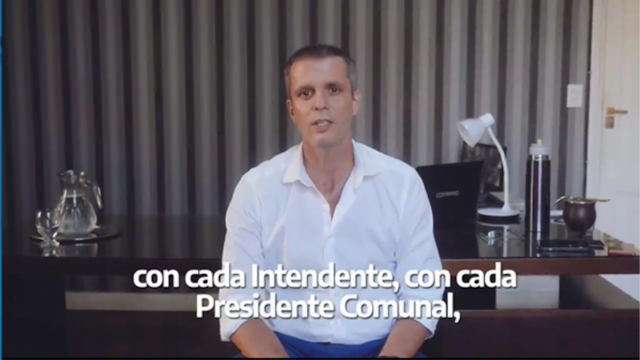 Cresto y su mensaje a los concordienses por las fiestas.