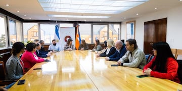 Encuentro en Casa de Gobierno en Ushuaia