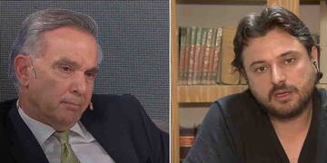 Miguel Ángel Pichetto y Juan Grabois se cruzaron en vivo. (Captura)