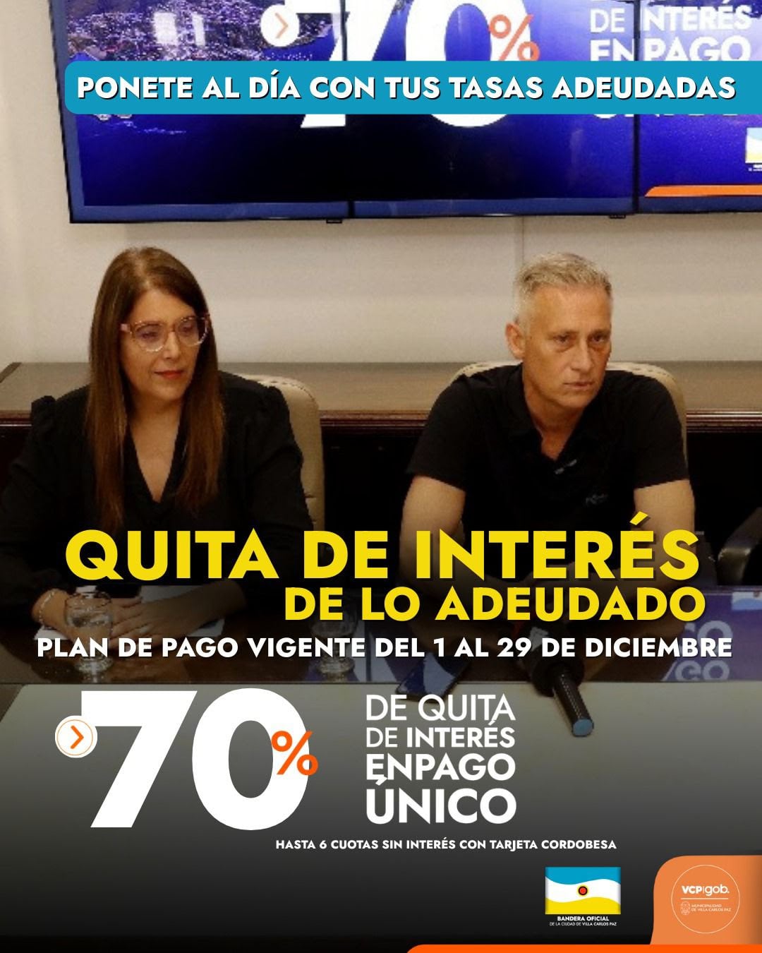 Villa Carlos Paz descuentos únicos para el 2026 en tasas municipales