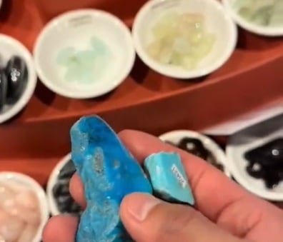 Piedra turquesa natural, para piezas exclusivas