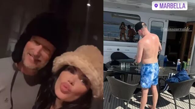 Martín Insaurralde y Sofía Clerici en las vacaciones del escándalo. Foto: Los Andes