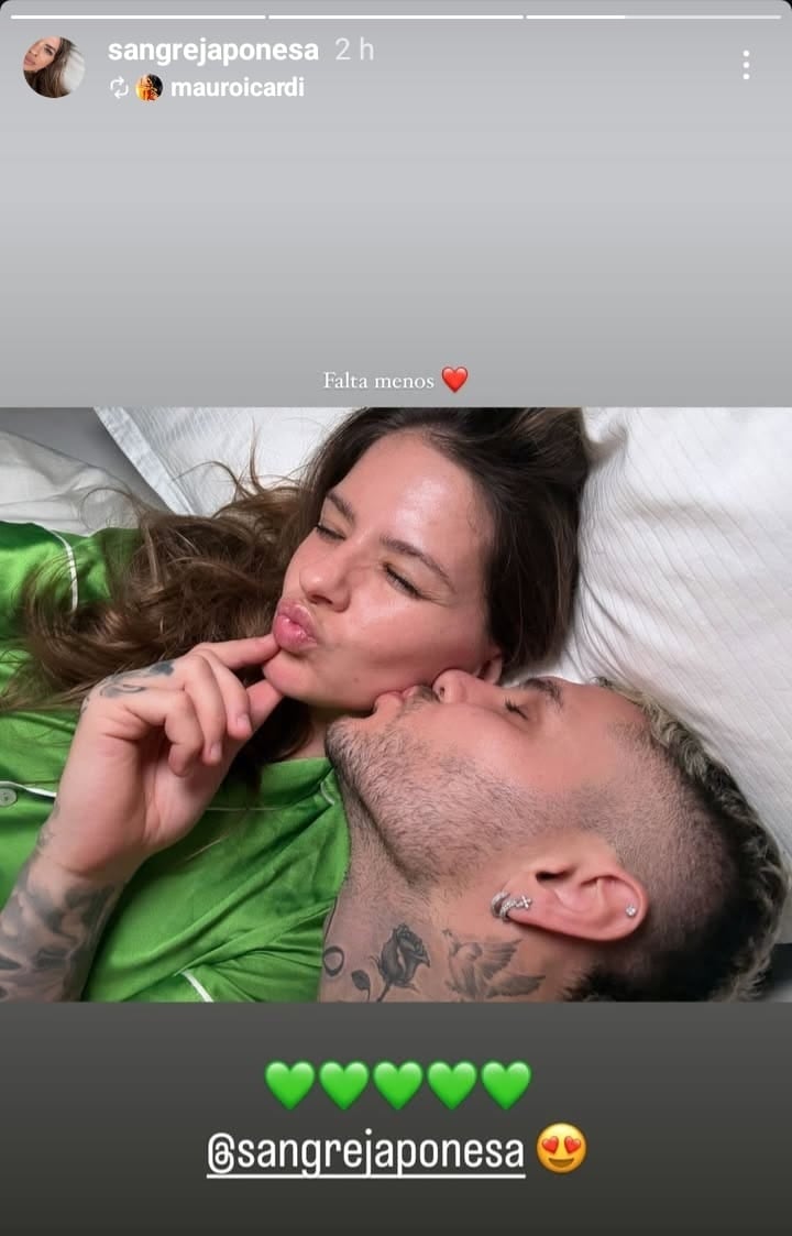 La China Suárez junto a Mauro Icardi.