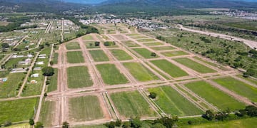 Espléndida vista de un sector del loteo El Nogal, en Los Alisos, provincia de Jujuy.