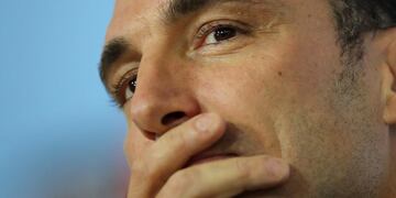 Lionel Scaloni recibió el afecto de sus seguidores.
