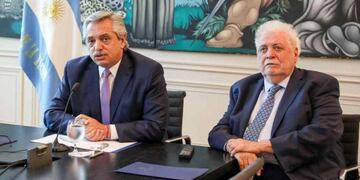 Alberto Fernández y Ginés González García. (Presidencia / Archivo)