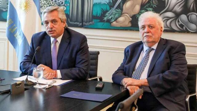 Alberto Fernández y Ginés González García. (Presidencia / Archivo)