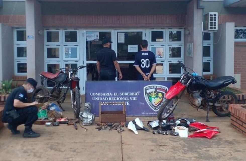 Recuperaron una motocicleta y motopartes en El Soberbio