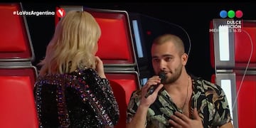 Facundo Giovos sigue conquistando a Lali Espósito en La Voz Argentina (archivo La Voz).
