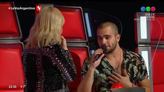 Facundo Giovos sigue conquistando a Lali Espósito en La Voz Argentina (archivo La Voz).