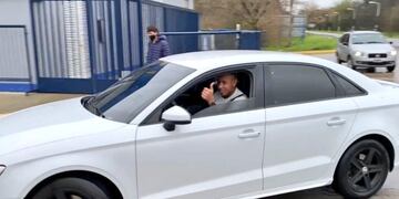 Sebastián Villa y su regreso a los entrenamientos de Boca, la novedad del martes en filas xeneizes. (Foto: @Tato_Aguilera)