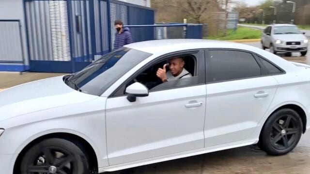 Sebastián Villa y su regreso a los entrenamientos de Boca, la novedad del martes en filas xeneizes. (Foto: @Tato_Aguilera)