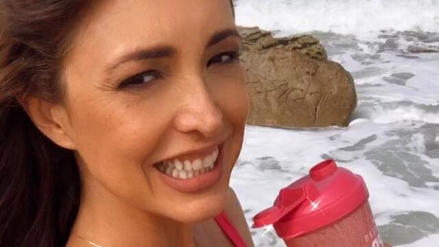 La actriz, modelo y conductora de Tv pasa sus días en Mar del Plata donde construye su casa