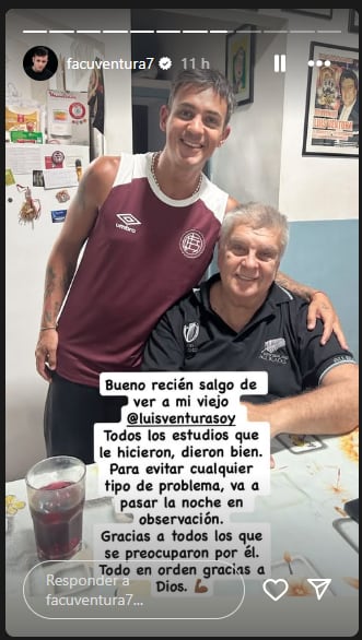 Cómo está la salud de Luis Ventura