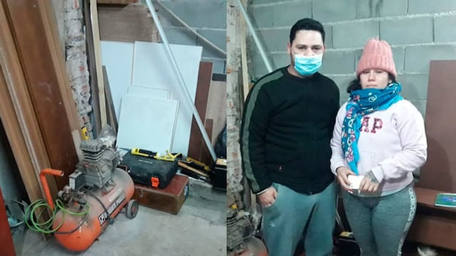 Luciano recibió la ayuda de muchos, para poder reabrir su taller.
