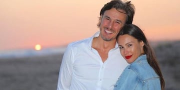 Pampita y su esposo.