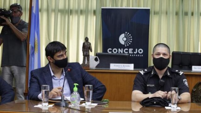 Presentación en sociedad de los nuevos Jefes de la Unidad Regional V de Policía ante el Concejo Municipal de Rafaela.