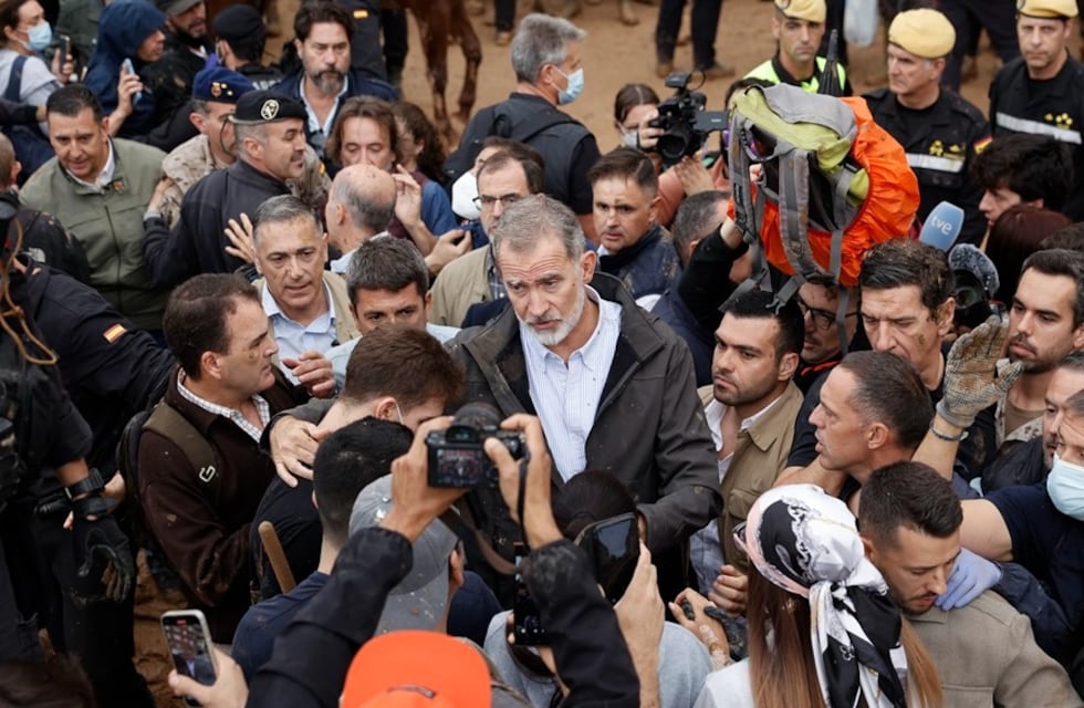 DANA en Valencia, el Rey de España fue abucheado y le arrojaron barro