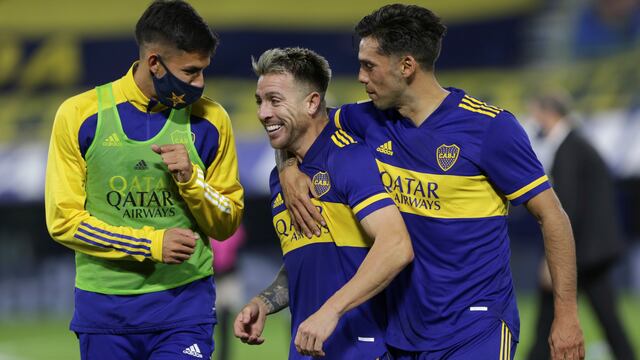 Festejo cordobés. Julio Buffarini aseguró la clasificación de Boca ante River (La Voz)