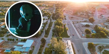 El particular video de la Municipalidad de Dolavon: extraterrestre comiendo choripán.