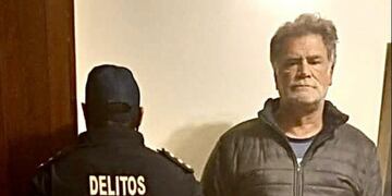 "Teto" Medina, al ser detenido en Buenos Aires. (Policía Federal)