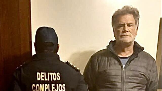 "Teto" Medina, al ser detenido en Buenos Aires. (Policía Federal)