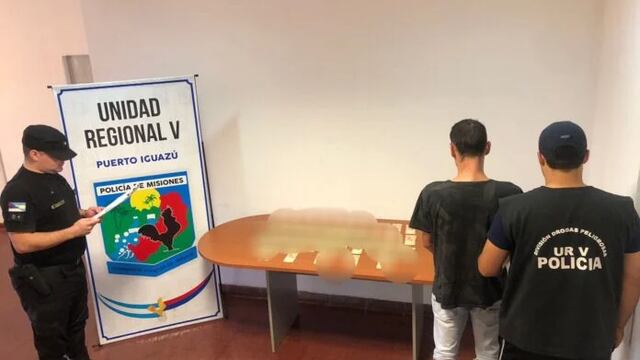 Terminó detenido tras ser sospechoso del robo a un repartidor en Puerto Iguazú.