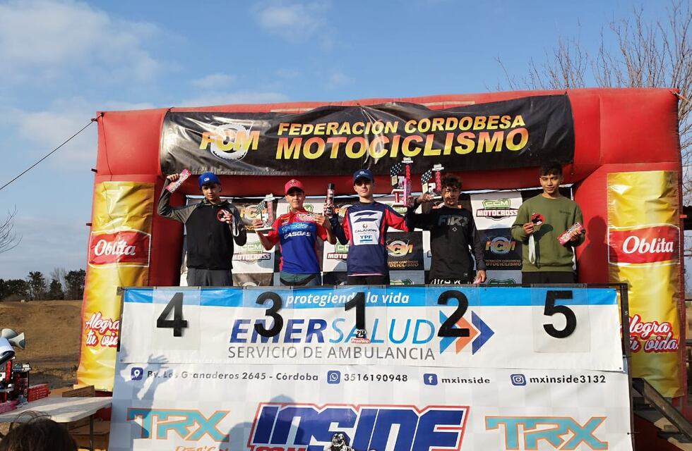 Santino Riba se subió al podio en el Cordobés de Motocross y se prepara para el Nacional