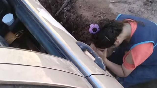 Dos maestras varadas en el desierto sanjuanino.