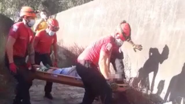El rescate en barrio Los Manantiales (Policía de Córdoba).