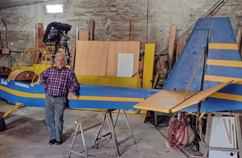 Un concordiense de 81 años fabricó su propio avión