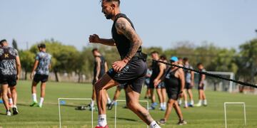 Erik Godoy se pone a punto en lo físico, el refuerzo Pirata trabaja con el grupo (Prensa Belgrano)