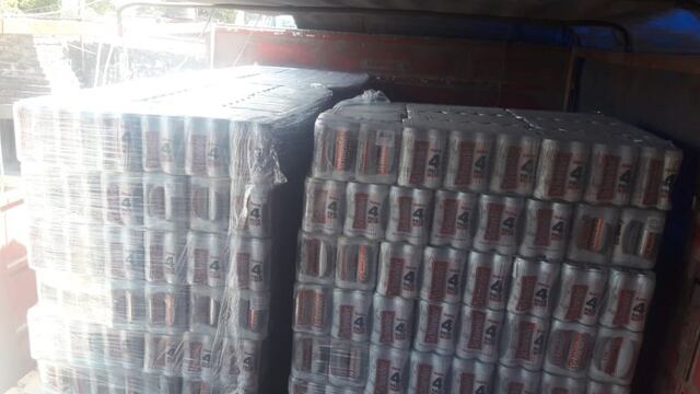Cervezas secuestradas en Chaco.