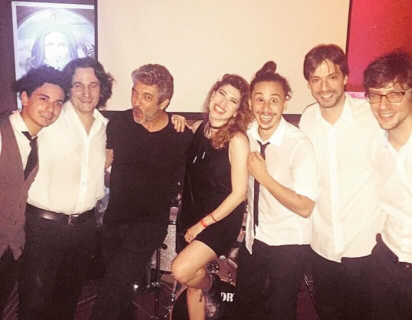 Nacho Colombini junto al actor Ricardo Darín.