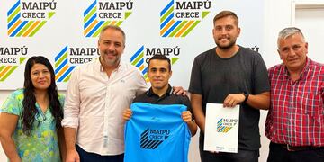 Matías Riveros, el atleta maipucino que viajará a Turquía para competir.