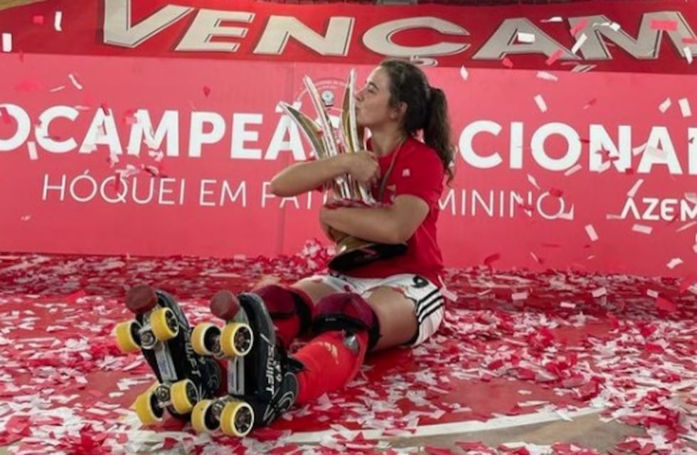 Flor Felamini se consagró campeona con Benfica en hockey sobre patines