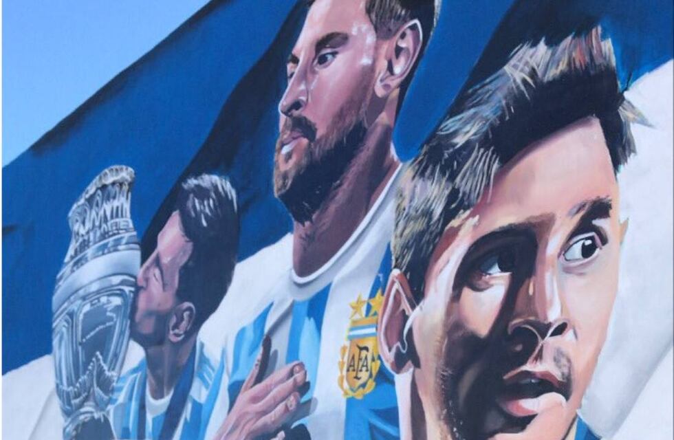 Lionel Messi y un impresionante mural viral en San Francisco