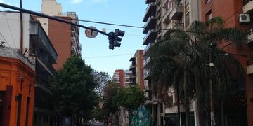 La ciudad amaneció con el cielo despejado y baja temperatura.